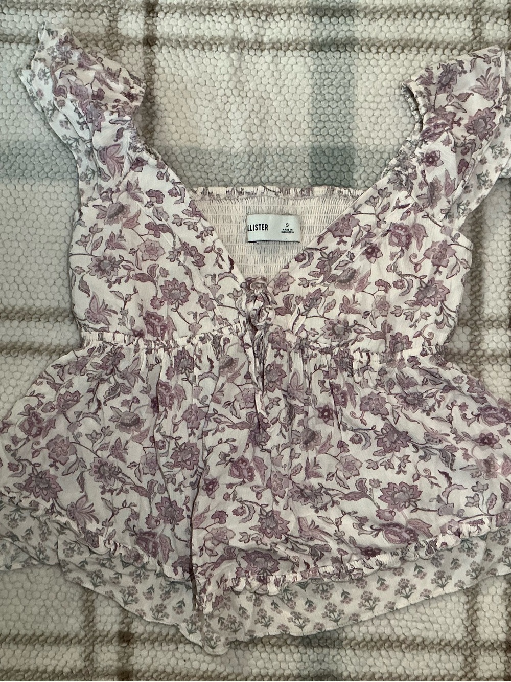 Hollister Easy Handkerchief Hem Babydoll Top
